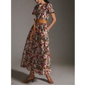 Anthropologie Somerset Maxi Floral Cotton Dress
